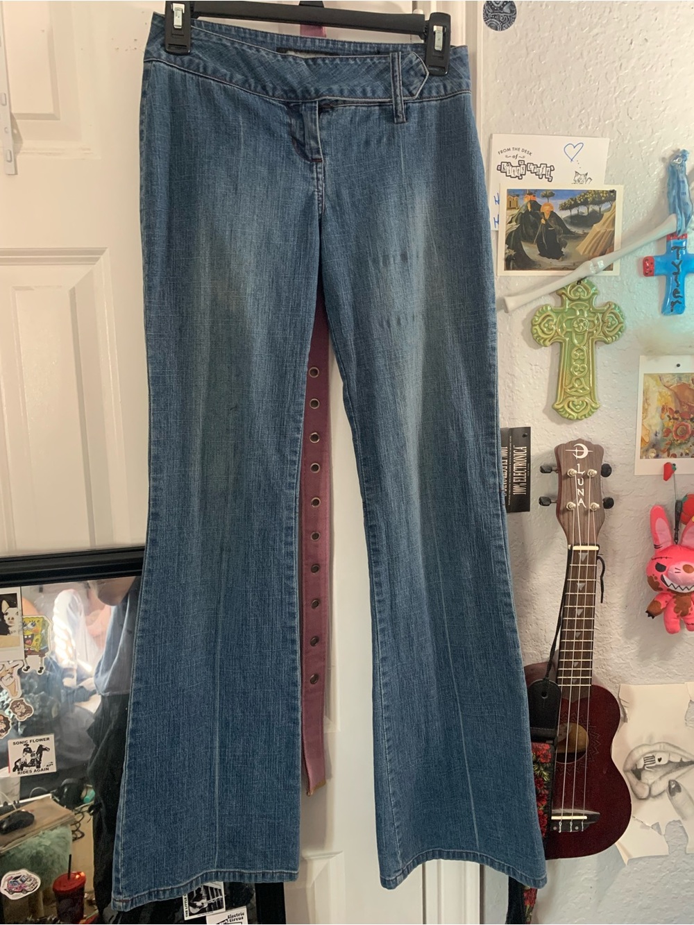 Tractor jeans low rise flares